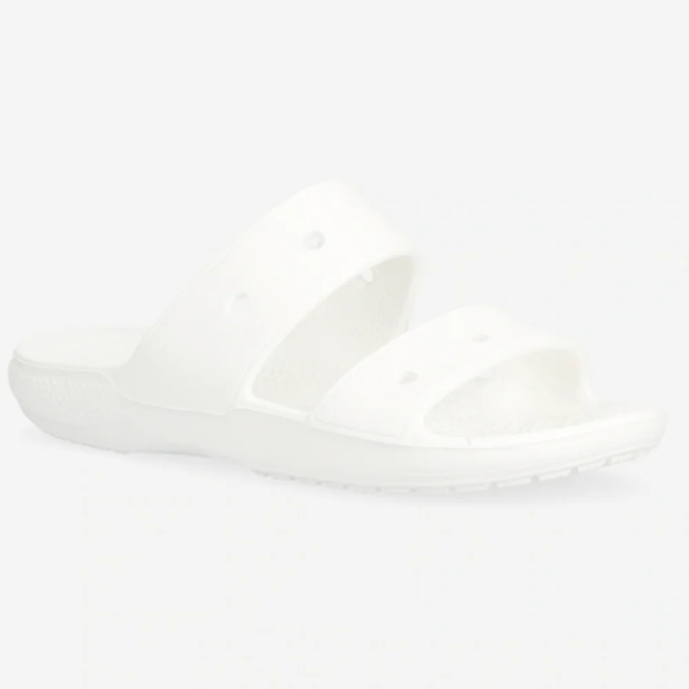 Crocs | Mens Size 12 Classic Two Strap Slide Sandals In True White